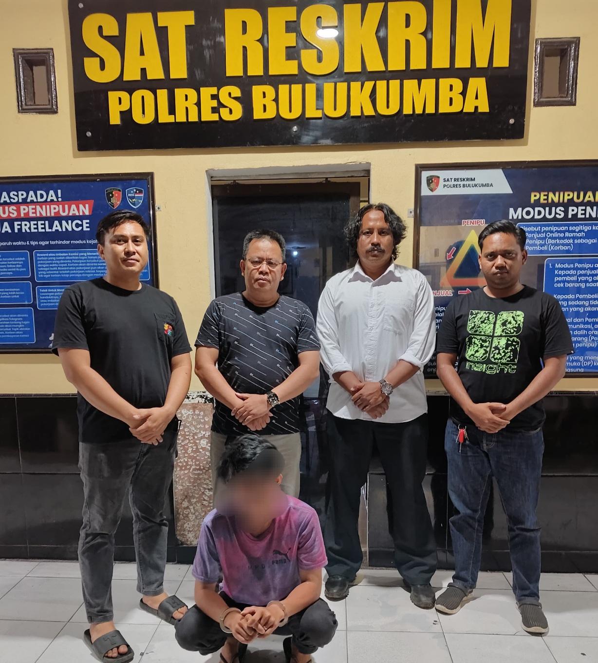 Pemuda di Bulukumba Curi HP Temannya demi Tebus Motor, Kini Berurusan dengan Polisi