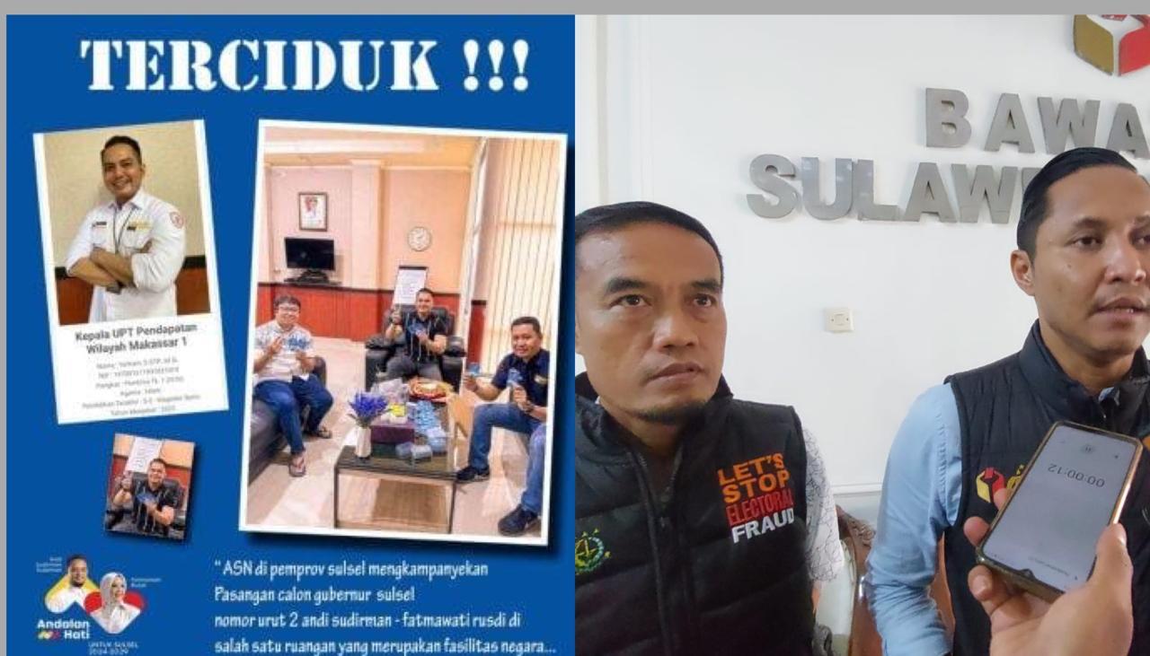 3 ASN Barbar Dukung Sudir-Fatma di Pilgub Sulsel Diperiksa Bawaslu
