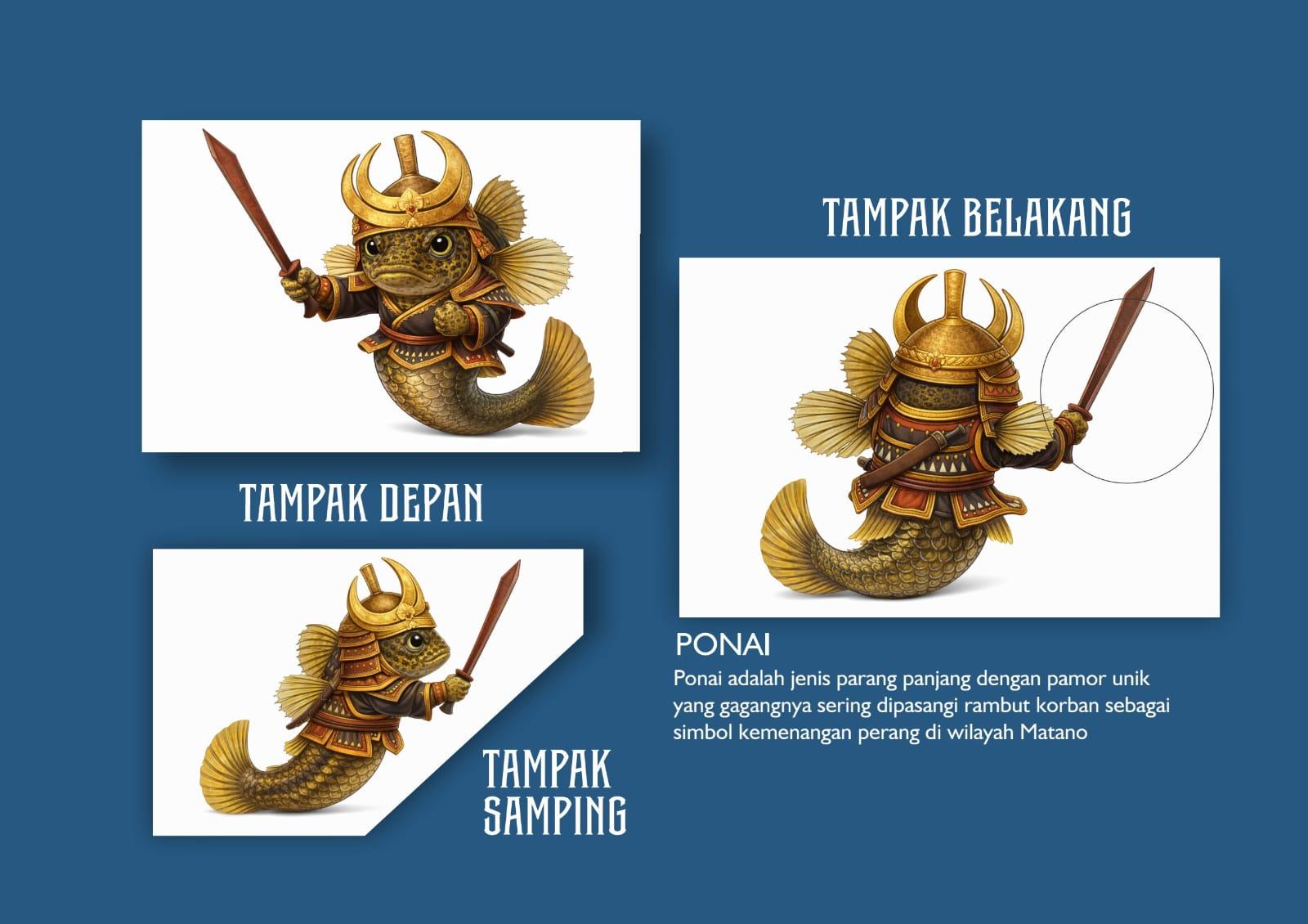 Butini Matano Jadi Maskot Kontingen Luwu Timur di Porprov, Simbol Keberanian Prajurit Matano