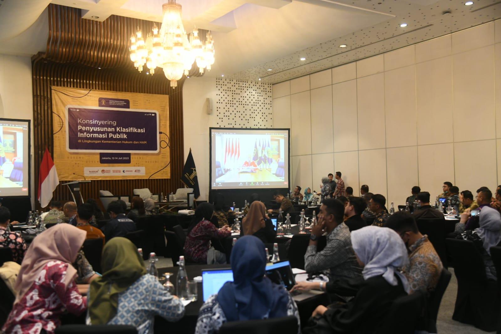 Kemenkumham Sulsel Ikuti Konsinyering Penyusunan Klasifikasi Informasi Publik di Jakarta