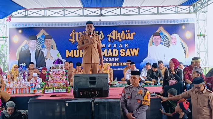 Bupati dan Wabup Sidrap Hadiri Maulid Nabi di Lautang Benteng, Ajak Jaga Persaudaraan