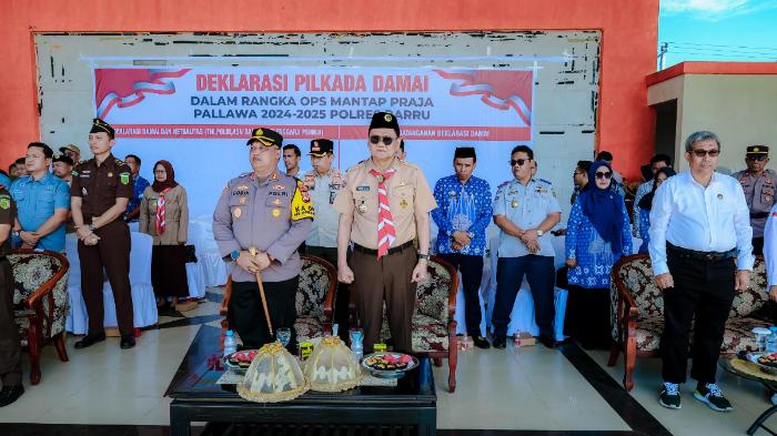 Hadiri Apel Operasi Mantap Praja Pallawa, Bupati Barru: Keamanan Pilkada Barru Jadi Prioritas Utama