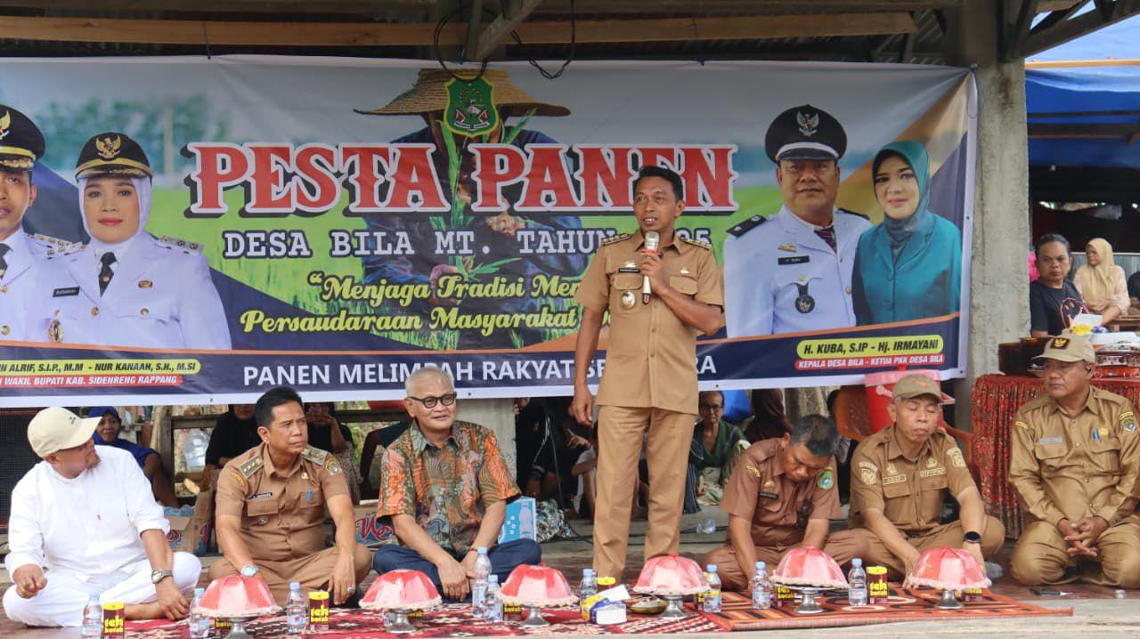 Hasil Panen Meningkat, Bupati Sidrap Ajak Warga Bila Riawa Bersyukur dan Tetap Jaga Tradisi