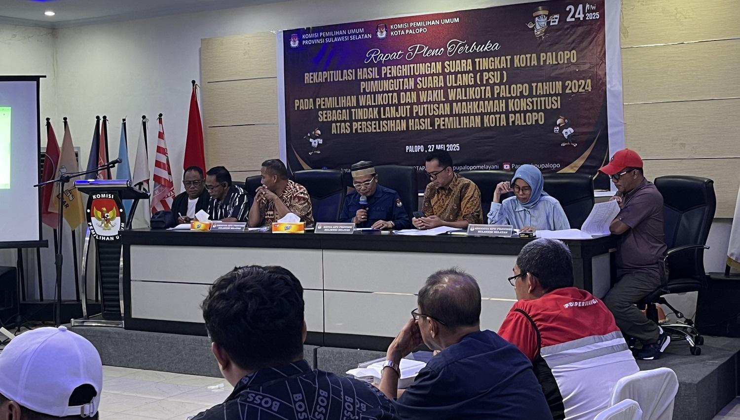 Rekapitulasi PSU Pilkada Palopo: Naili-Ome 47.349 Suara, FKJ-Nur 35.058, Putri Dakka-Haidir 269