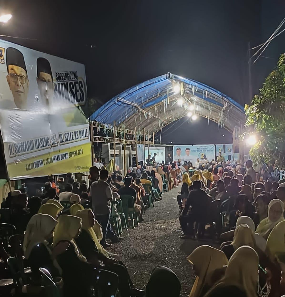 Warga Cangadi Puji Kinerja Suwardi Haseng - Selle KS Dalle, 'Pasangan Sukses Sudah Lama Mappadeceng'