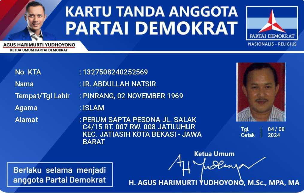 Penampakan-KTA-Abdillah-Natsir-sebagai-kader-Demokrat-nn.jpg