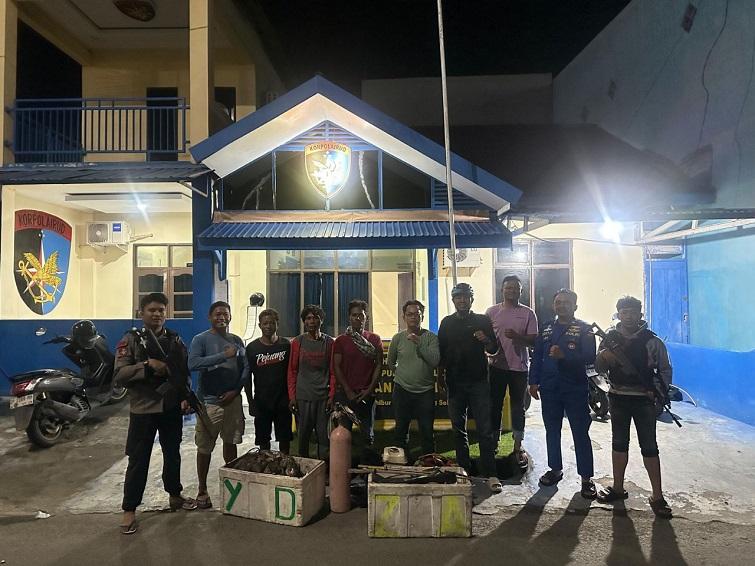 Polairud Selayar Tangkap Pelaku Ilegal Fishing, Pakai Kompresor Saat Beraksi