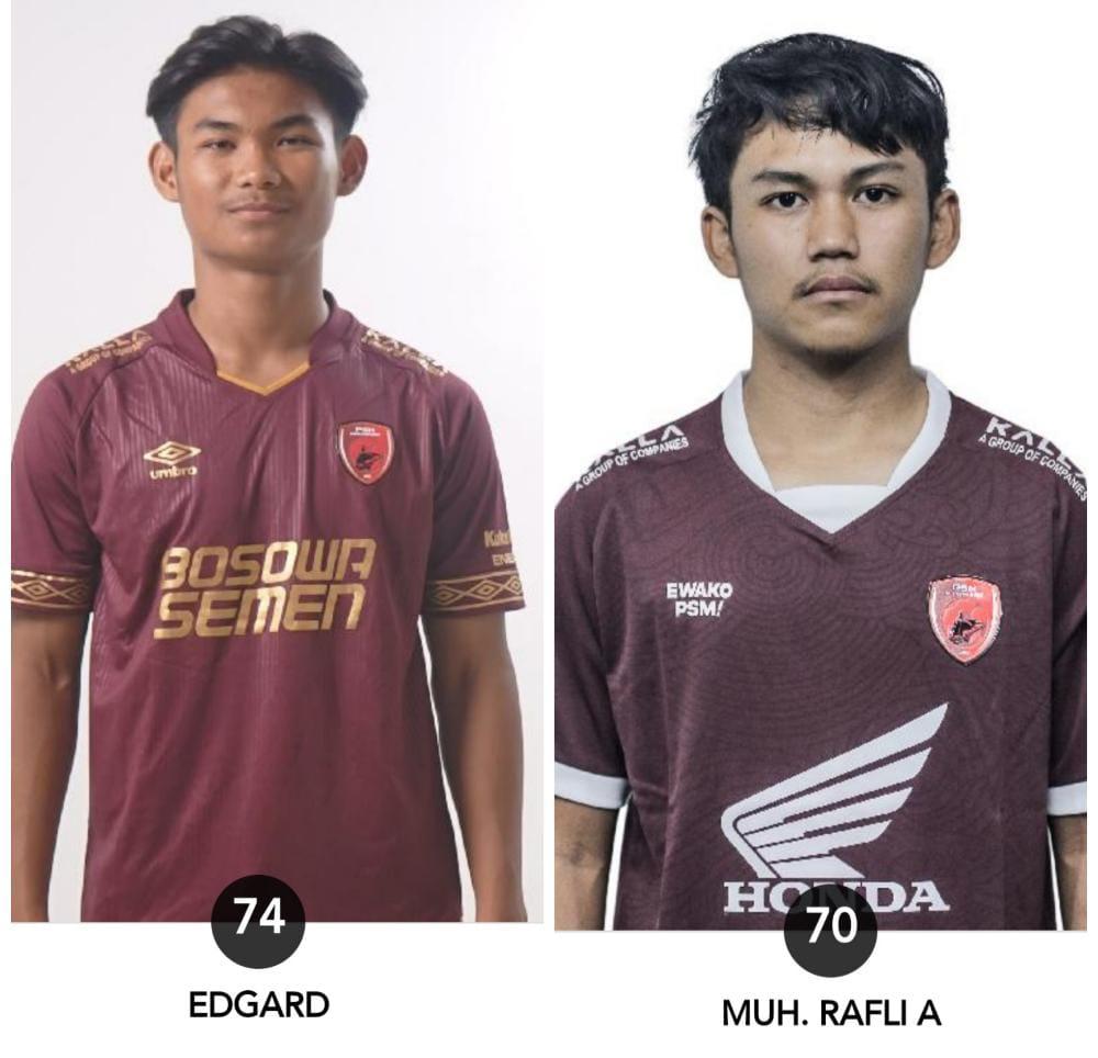 Edgard dan Rafli Resmi Didaftarkan, Total Skuad PSM di Liga 1 2022-2023 Kini 30 Pemain