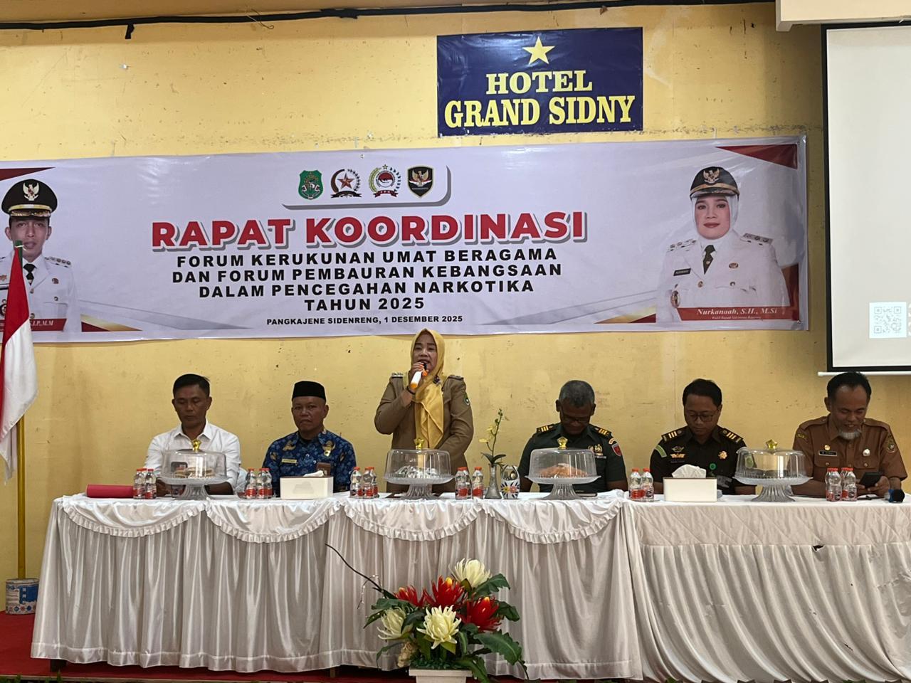 Rakor FKUB–FPK Sidrap Bahas Pencegahan Narkotika, Wabup Tekankan Kolaborasi Lintas Sektor