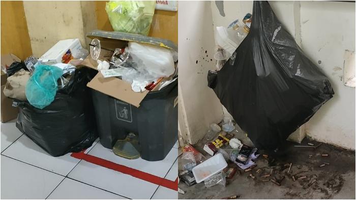 Jorok! Sampah Busuk Menumpuk di Koridor Ruang Inap Pasien dan IGD RSUD Massenrempulu Enrekang