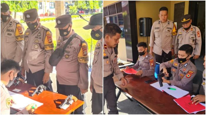 202 Senjata Api Milik Personel Polres Maros Diperiksa Kelayakan, Wakapolres Temukan Pelanggaran