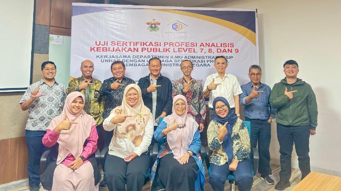Unhas Gandeng LSP LAN Jakarta Tingkatkan Kompetensi Analis Kebijakan, Sertifikasi Tertinggi Level 9