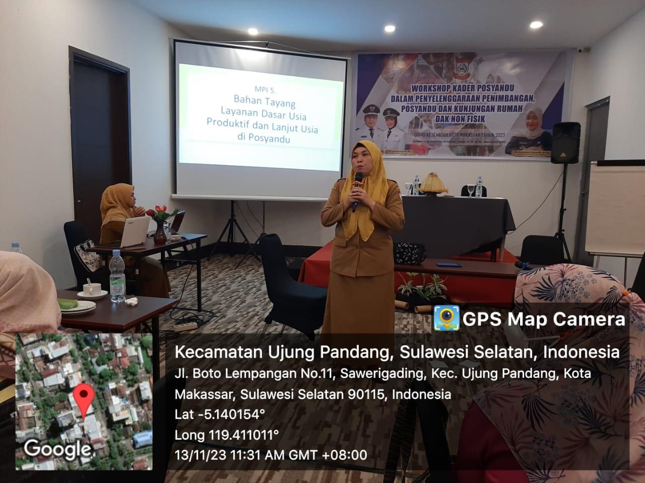 Dinkes Makassar Fasilitasi Workshop Kader Posyandu sebagai Ujung Tombak Program Kesehatan