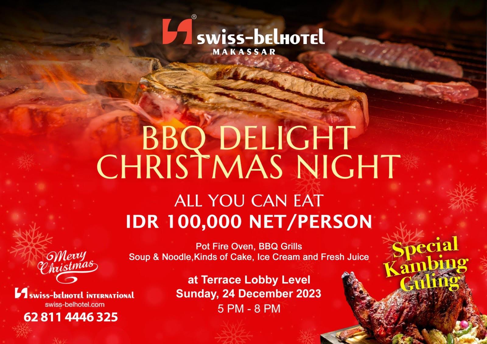 Lezatnya Kambing Guling Sajian Natal Swiss-Belhotel Makassar, Makan Sepuasnya Hanya Rp100 Ribu