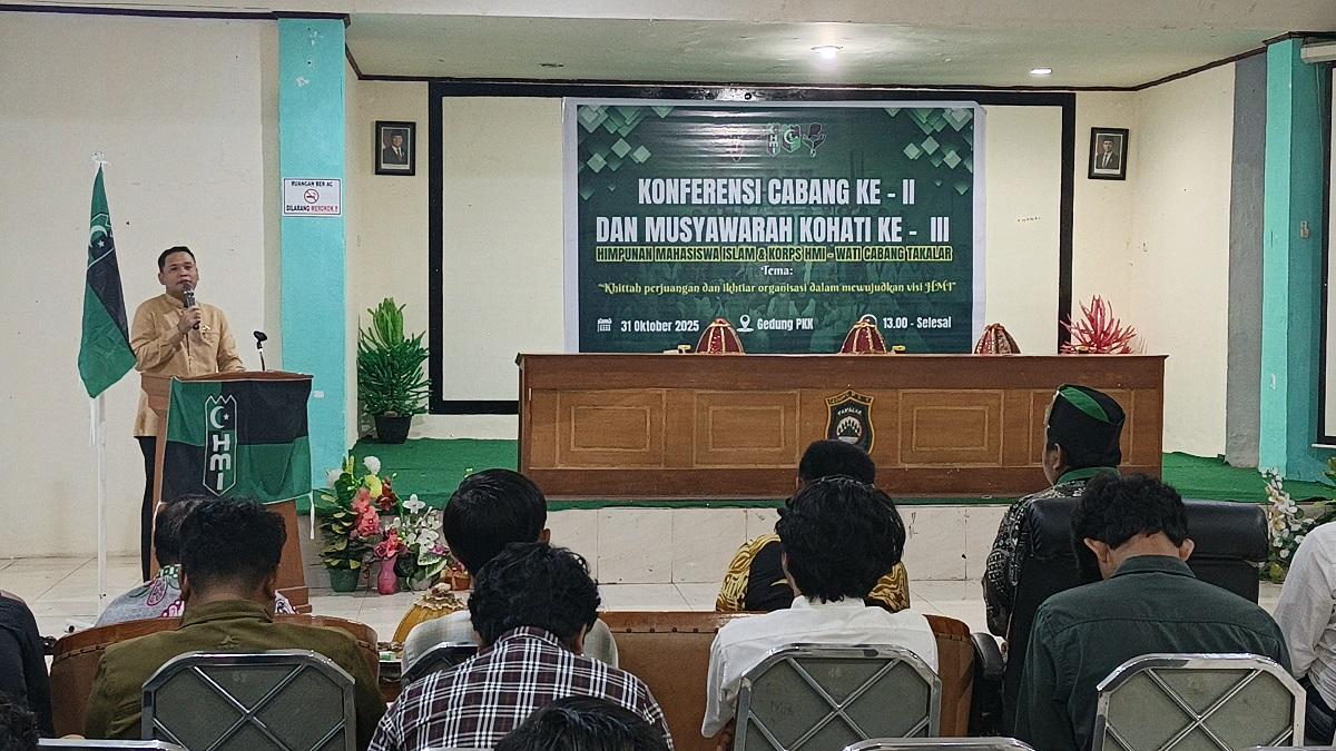 Buka Konfercab HMI Takalar, Wabup Hengky Yasin: Tetap Jadi Mitra Strategis Pemerintah Daerah