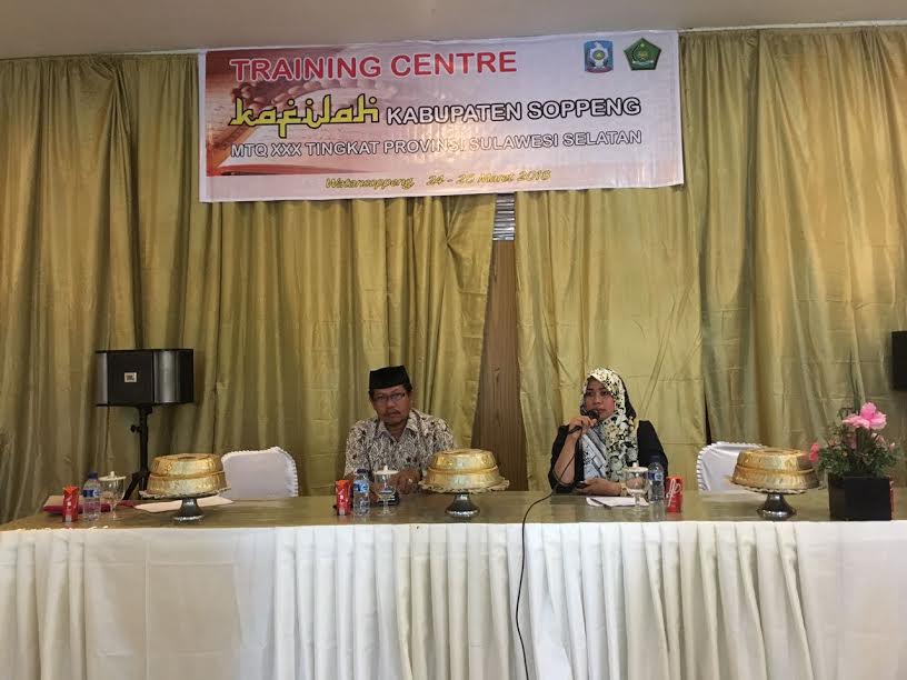 Jelang Lomba MTQ, Kafilah Soppeng Dilatih Qori Internasional