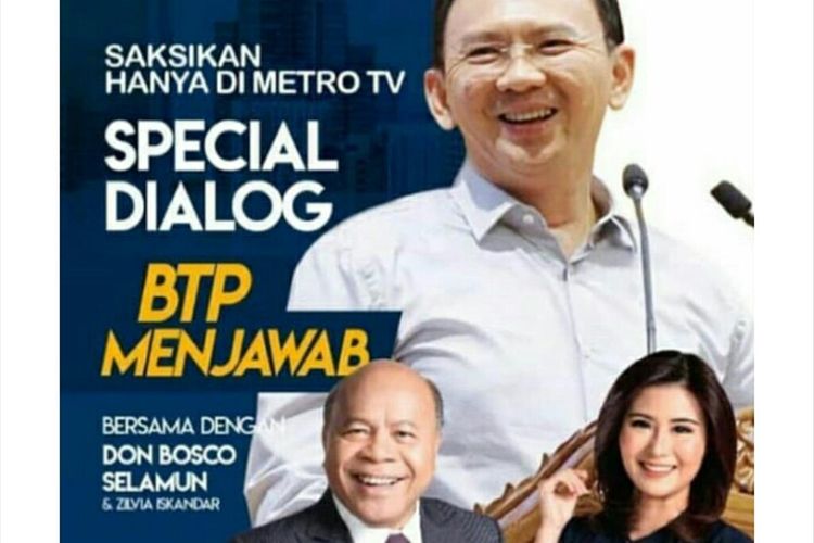 Ada Apa? Program Eksklusif 'BTP Menjawab' Tiba-tiba Batal Tayang, Ahok: Tanya Metro TV!