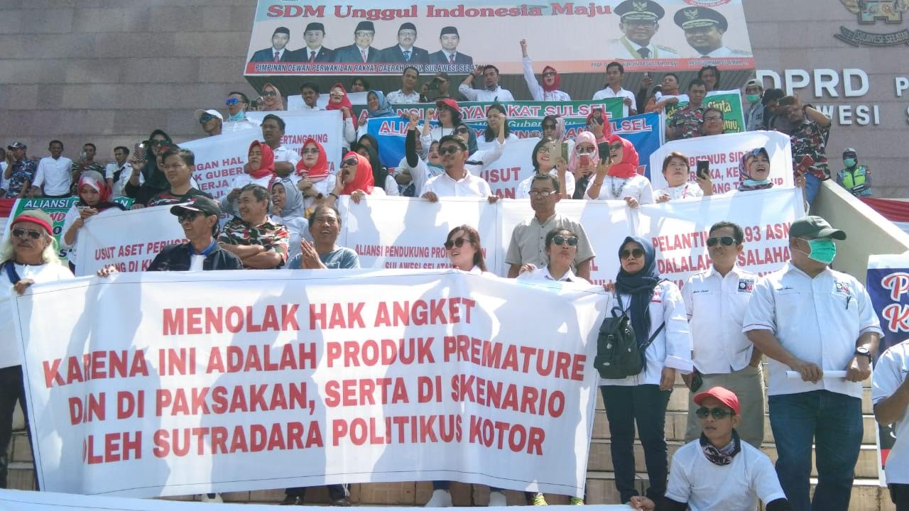 BREAKING NEWS: Tolak Hak Angket, Demonstran Kepung DPRD Sulsel