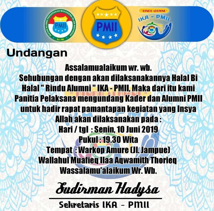 PMII Pinrang Bakal Temu Alumni Akhir Juni di Hotel M Sekaligus Konfercab