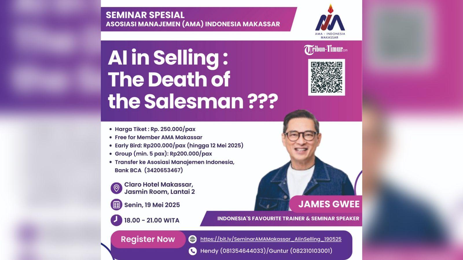 19 Mei, AMA Makassar Akan Gelar Seminar 'AI in Selling', Kupas Tuntas Peran AI dalam Dunia Penjualan