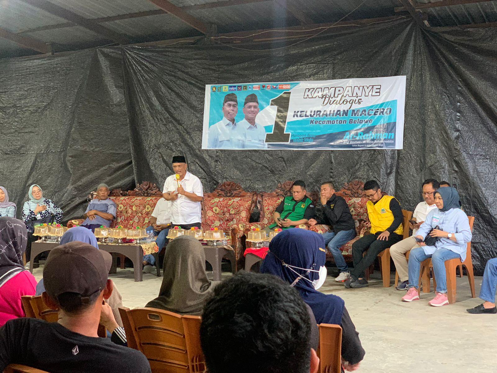 Kampanye Dialogis AR-Rahman di Macero Wajo Soroti Infrastruktur dan Pertanian