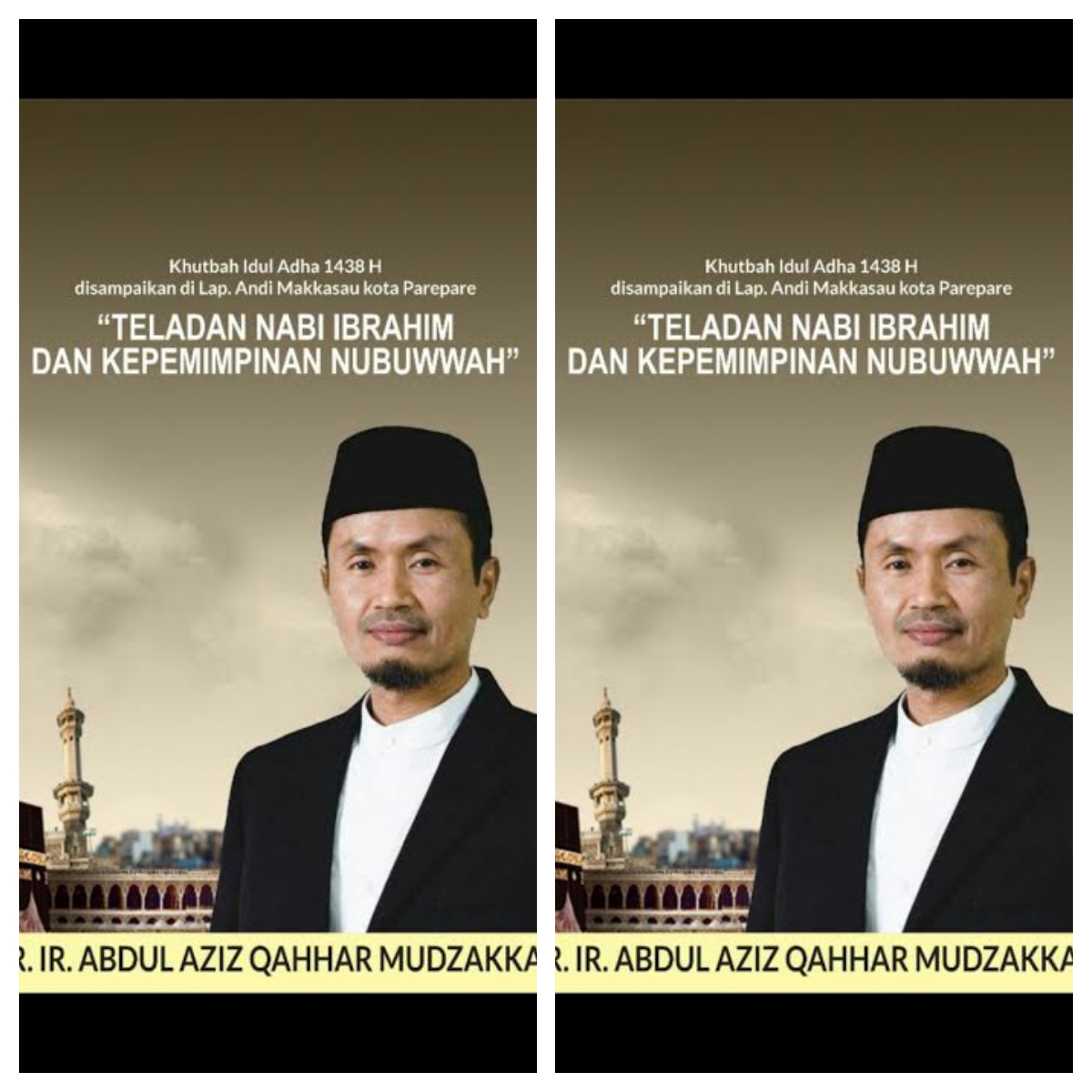 Aziz Qahhar Mudzakkar Khatib Iduladha di Lapangan Andi Makkasau Parepare