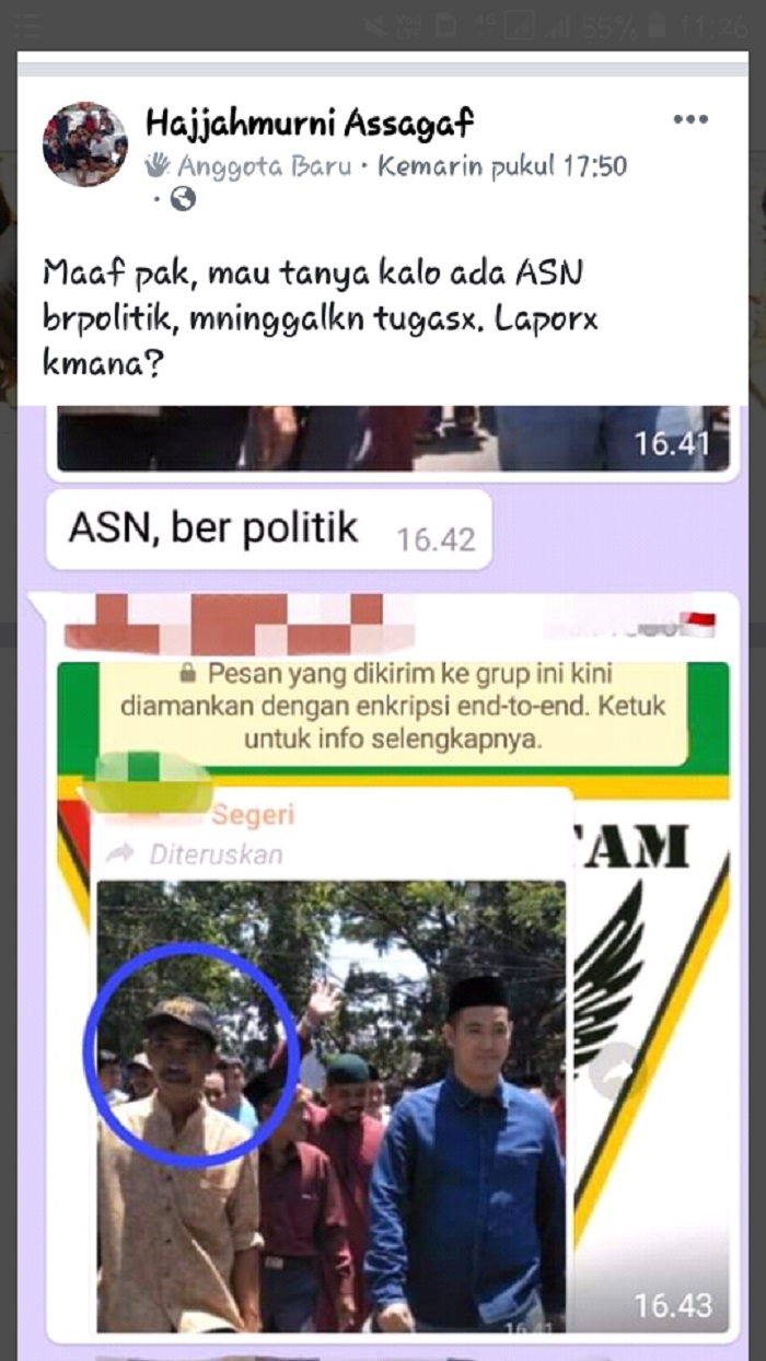 ASN Terlihat Antar Bakal Calon Bupati, Begini Komentar Netizen dan Bawaslu Pangkep