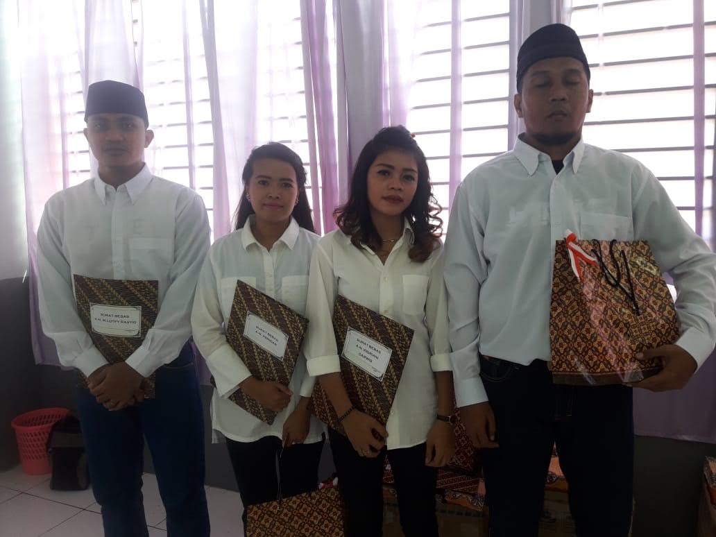 Empat Warga Binaan Lapas Narkotika dan Perempuan Bolangi Dapat Remisi Bebas