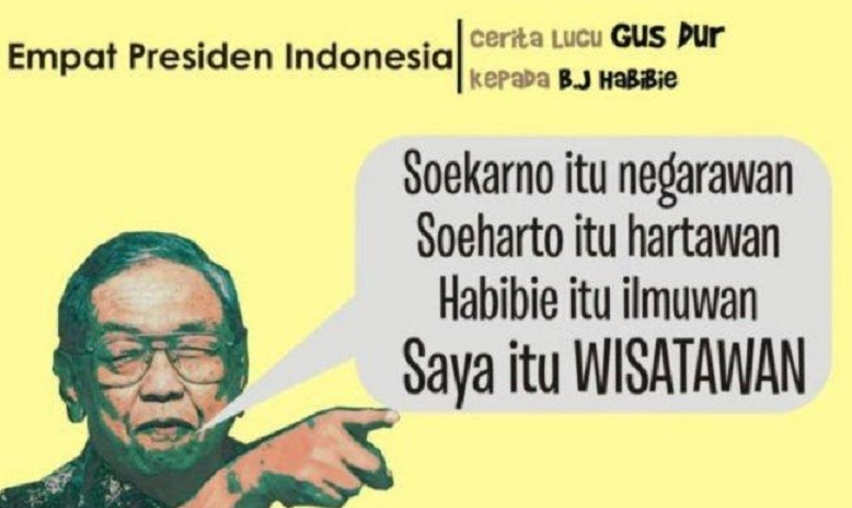 Daftar Guyonan Ala Gus Dur Selain 3 Polisi Jujur: Bertemu Bidadari hingga Santri Dilarang Merokok