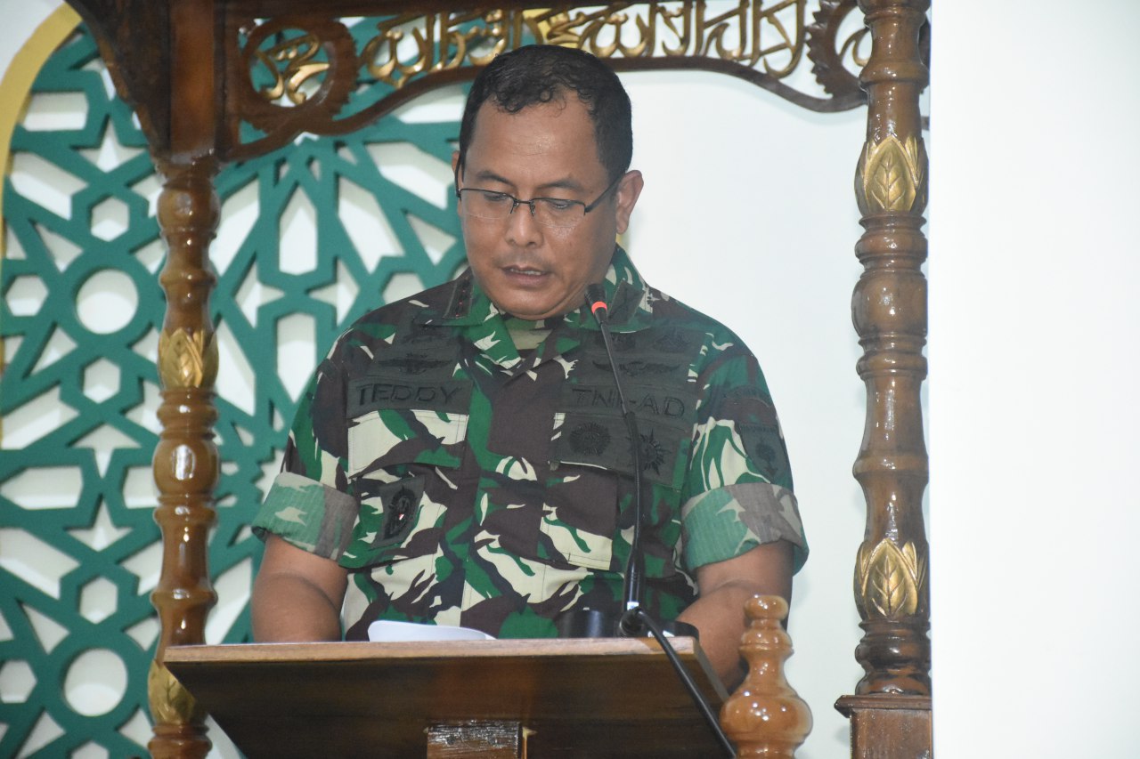 Korem 142 Tatag Peringati Nuzulul Quran di Masjid Al Amin Makorem, Begini Pesan Danrem