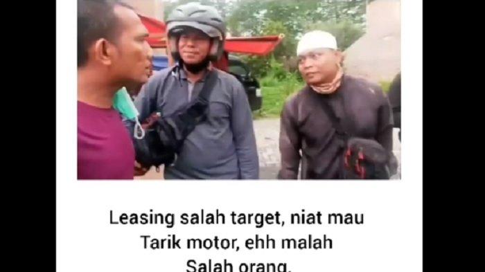 Apesnya Debt Collector Salah Sasaran, Niat Mau Tarik Motor, Berakhir Pushup di Jalan, Pantas Malu!