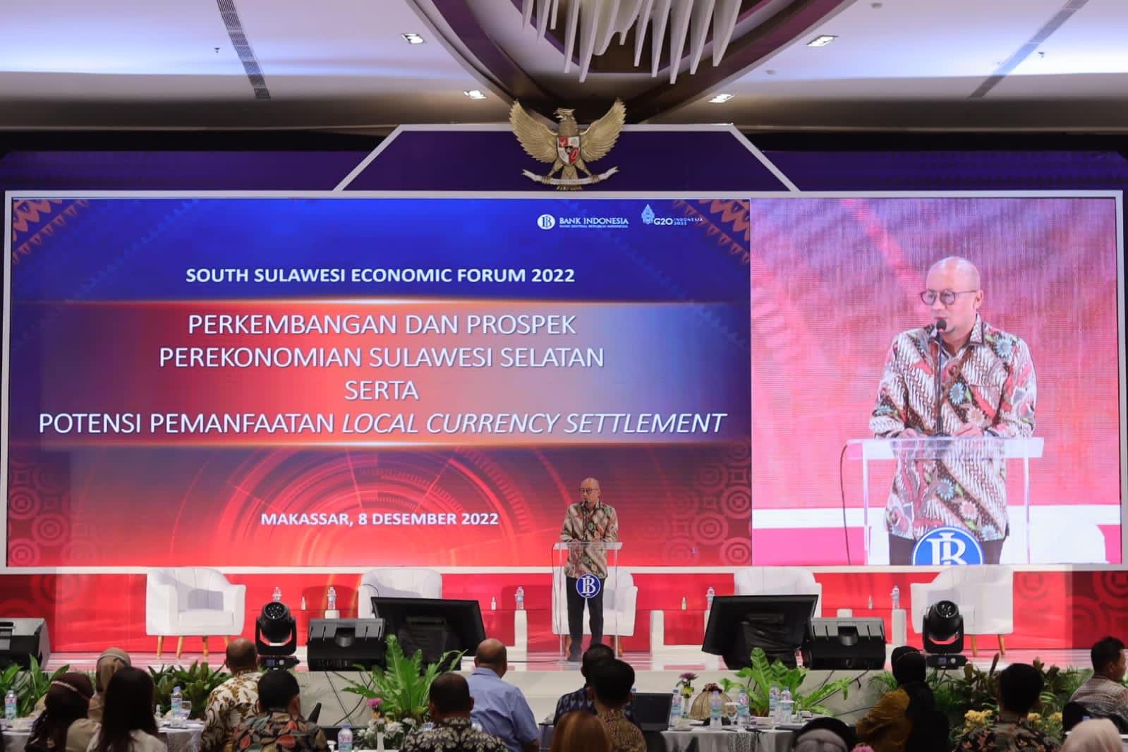 Gelar South Sulawesi Economic Forum 2022, BI Rilis Transaksi 2022 Masih Relatif Rendah