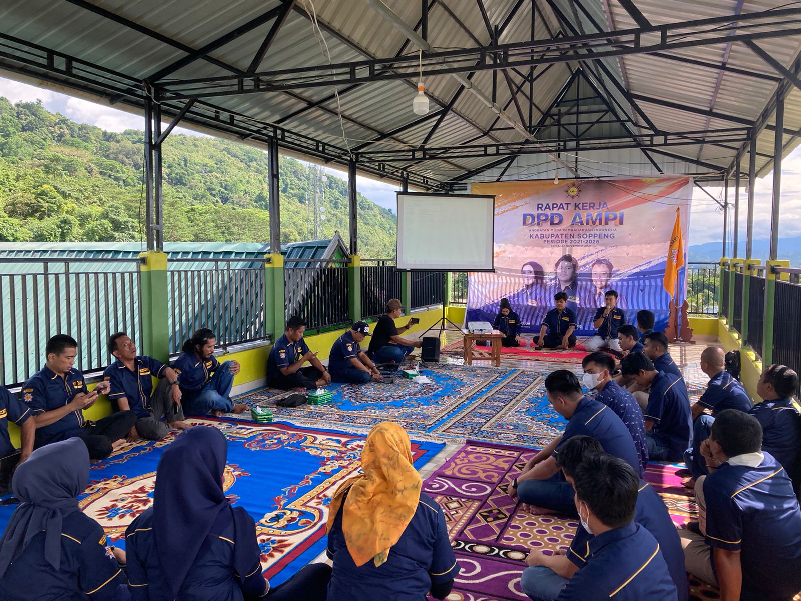 Raker, Pengurus AMPI Soppeng Komitmen Bantu Pemerintah Percepat Vaksinasi