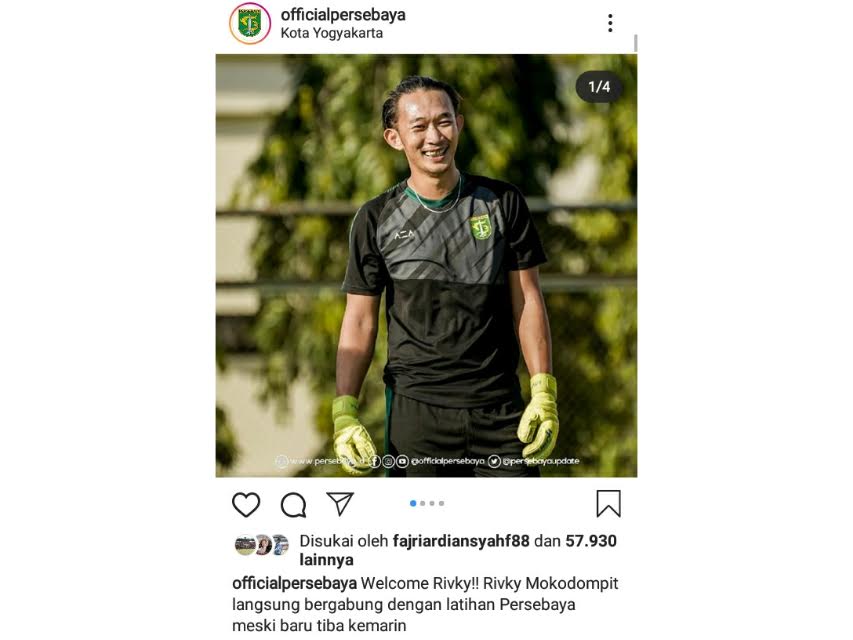 Tinggalkan PSM, Rivky Mokodompit Berlabuh ke Persebaya Surabaya