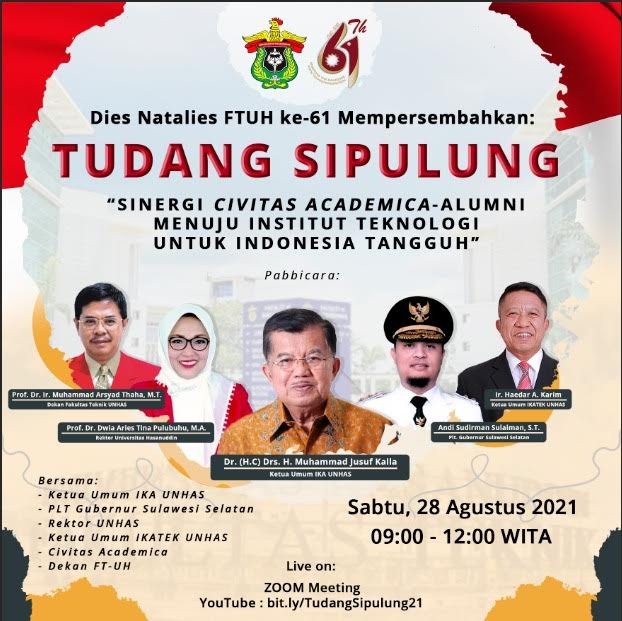 Tudang Sipulung FT Unhas Besok, Bahas Persiapan Menuju Institut Teknologi di Sulsel