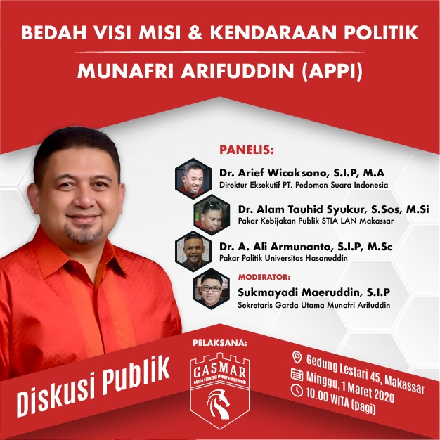 Hari Ini, Ada Bedah Visi Misi dan Kendaraan Politik Appi di Pilwali Makassar