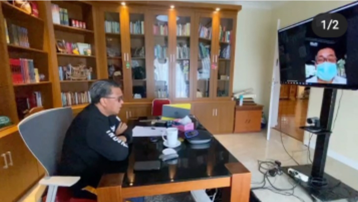 Nurdin Abdullah Pantau Ketersediaan APD dari Rumah