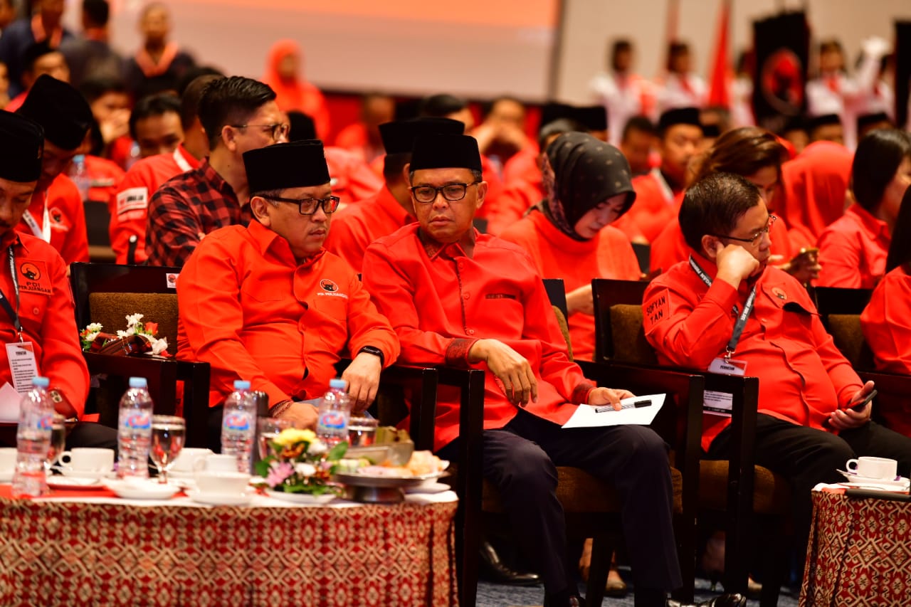 Hadiri Rakerda PDIP Sulsel, Nurdin Abdullah Bicara Ekonomi Sulsel