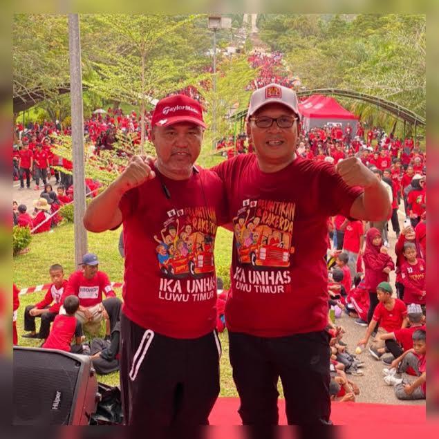 Hadiah Paket Umroh, Jalan Santai IKA Unhas di Luwu Timur Meriah