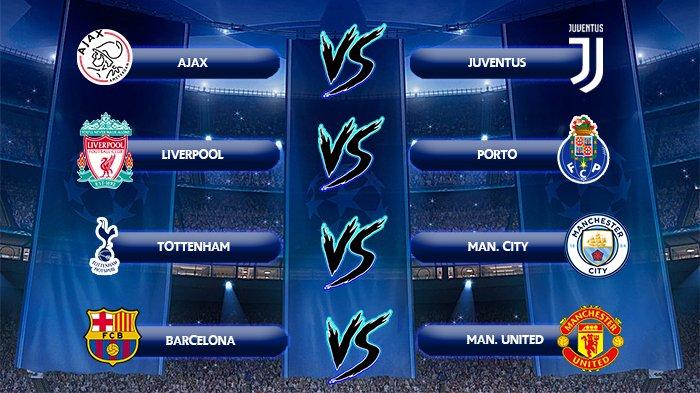 Link Live Streaming Barcelona vs MU-Juventus vs Ajax Amsterdam Kamis Pukul 02.00 WIB Prediksi Pemain