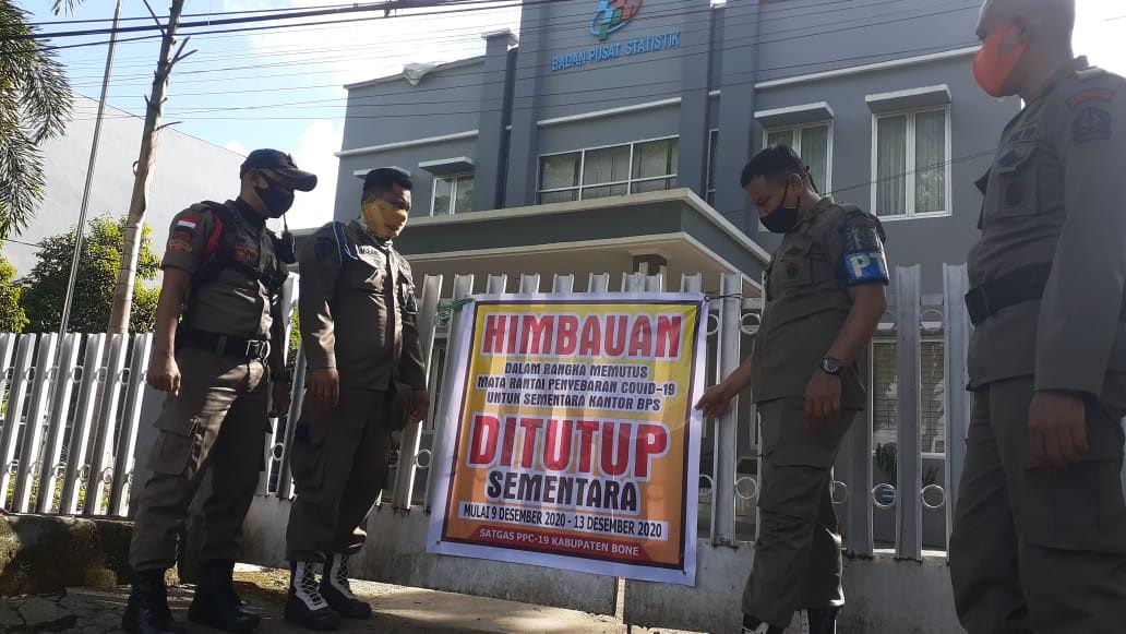 Ada Pegawainya Positif Covid-19, Kantor Badan Pusat Statistik Bone Ditutup