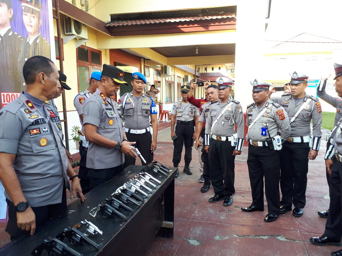 Senjata Api Milik Personel Polres Luwu Utara Diperiksa