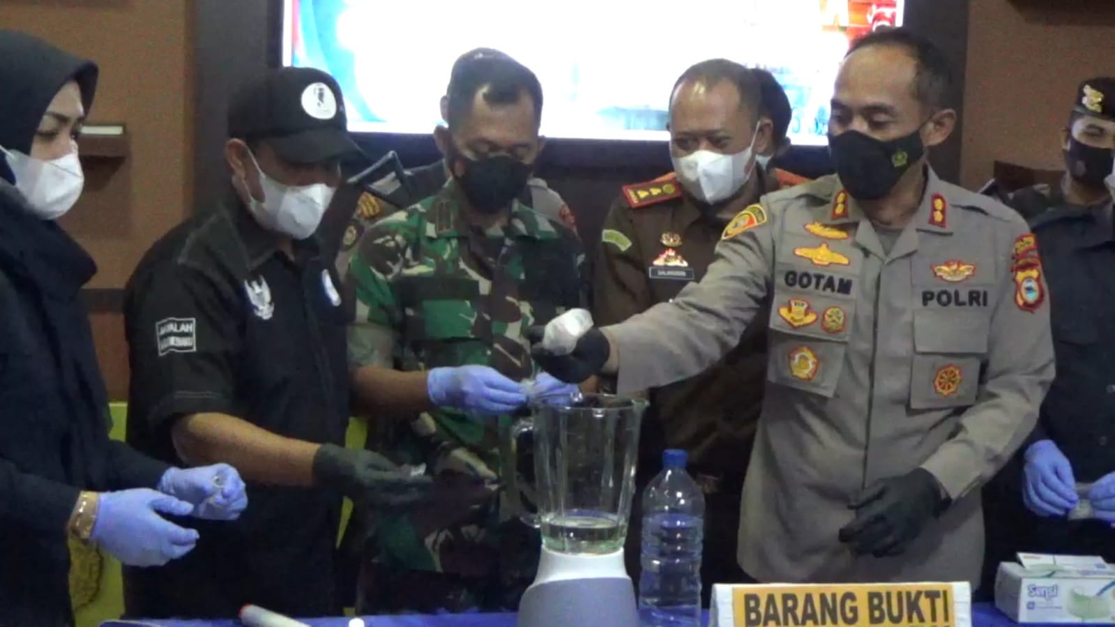 Polres Takalar Musnahkan 88,6 Gram Sabu yang Didapat dari Lapas Klas IIB Takalar