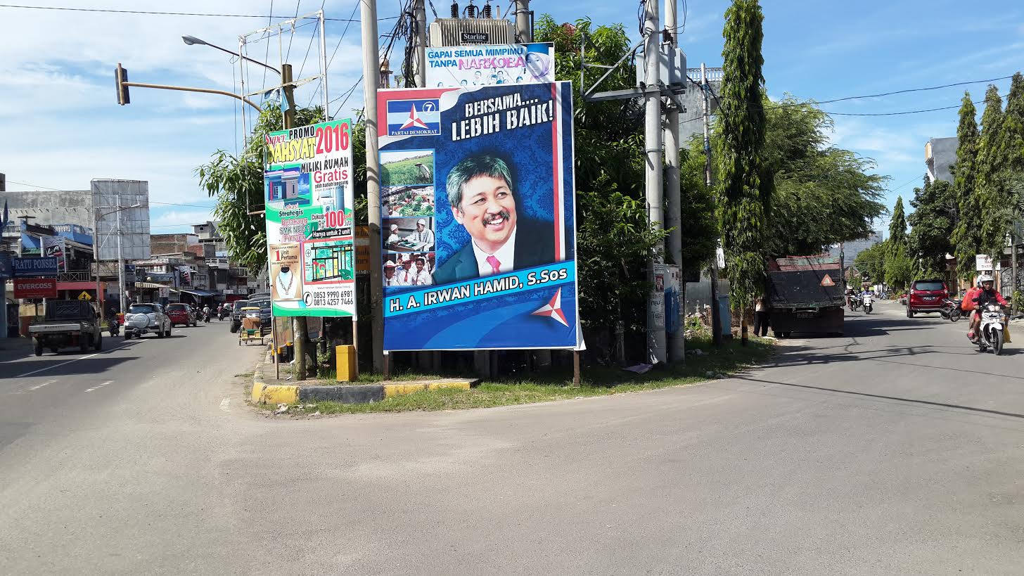 Baliho Andi Irwan Hamid Mulai Hiasi Kota Pinrang