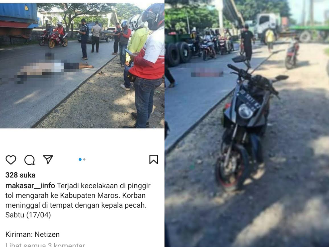 Niat Mulia Kusrila, Antar Teman Jenguk Anak Sakit, Tewas Dilindas Truk di Samping Tol Makassar