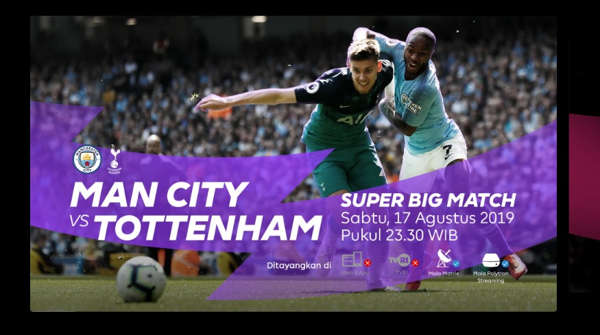 Live MolaTV Live Streaming Man City vs Tottenham Hotspur - Ajang Balas Dendam City, Nasib Eriksen