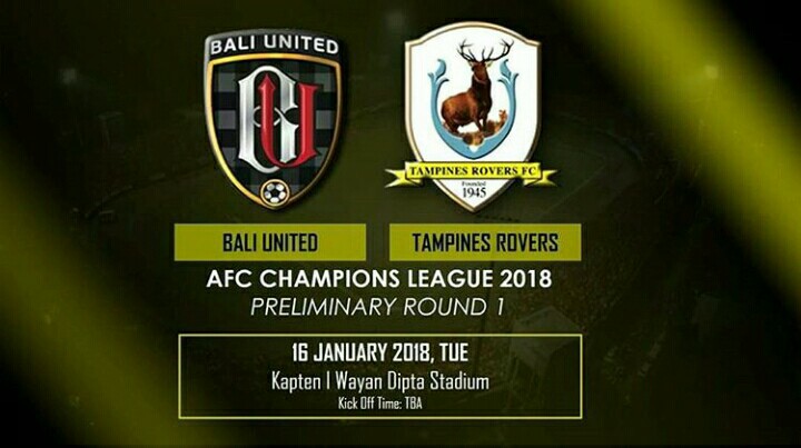 Live Streaming AFC Champions League Babak I & II BALI UNITED Vs TAMPINES ROVERS, Skor Masih 0-0