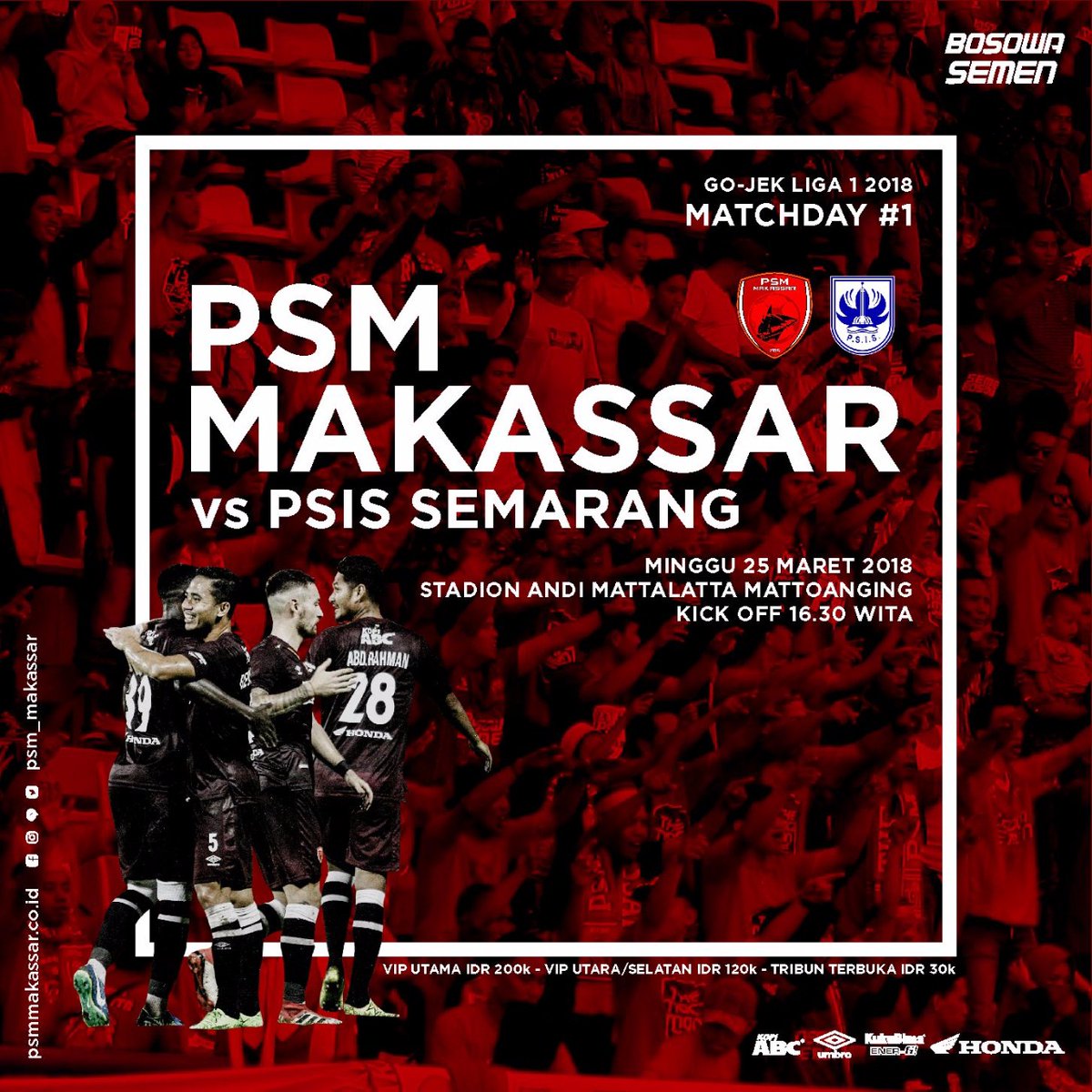 LIVE STREAMING Liga 1 PSM Makassar Vs PSIS, Ini Link Live Streaming Indosiar Pukul 15.30 WIB