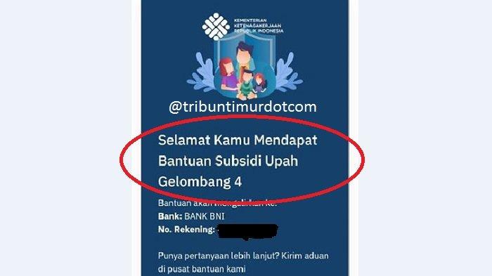 LOGIN kemnaker.go.id, Pastikan Namamu Masuk Daftar Penerima BLT/BSU Jamsostek Tahap 4, Cek Rekening