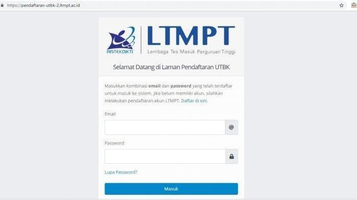 LOGIN pendaftaran-utbk-2.ltmpt.ac.id UTBK SBMPTN Gelombang II, Solusi Lupa Password, dan Tata Cara
